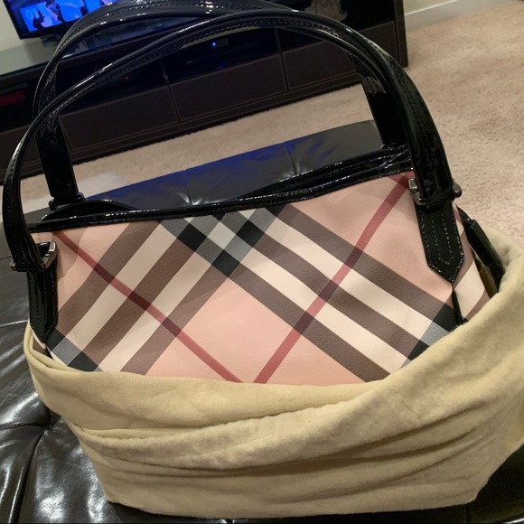 SOLD!!!BURBERRY BILMORE TOTE LARGE COATED BAG - Picture 2 of 8